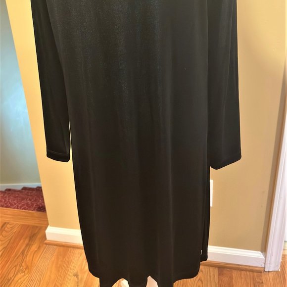 Chico's One Button Long Black Cardigan SZ Large - Picture 4 of 4